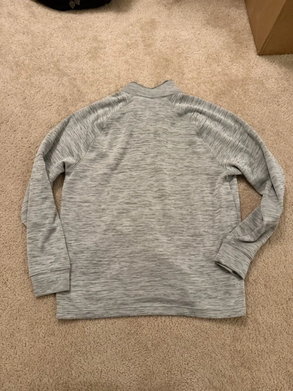 Greg Norman 1/4 Zip Pullover Mens Medium Grey Performance Athletic Golf Top